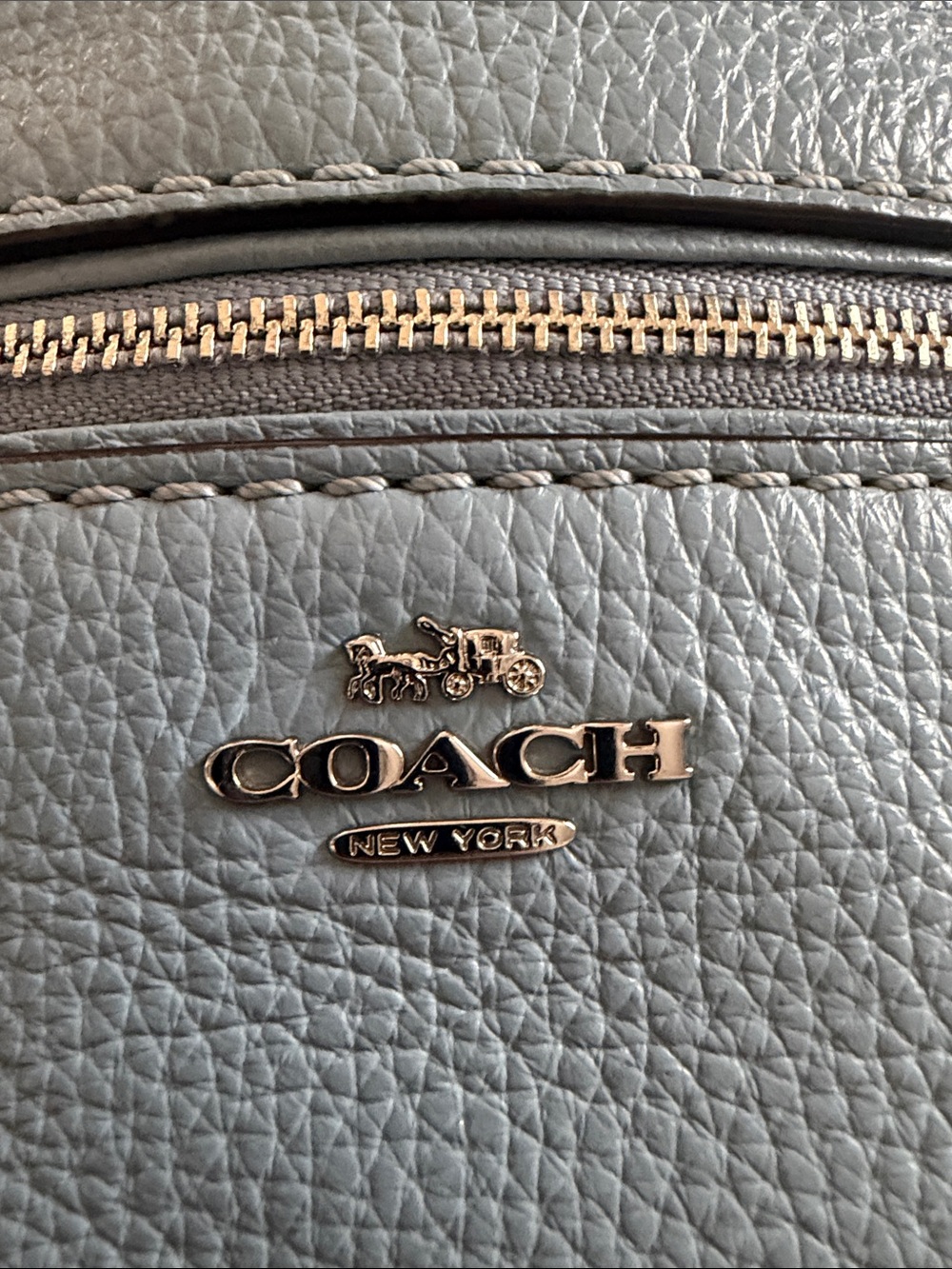 Coach Andi Mini Pebbled Leather Backpack — Periwinkle - Picture 4 of 10